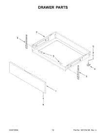 07 - Drawer Parts parts for Whirlpool Range WFGS3530RS0 from AppliancePartsPros.com