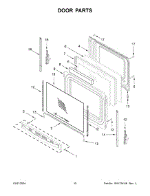 06 - Door Parts parts for Whirlpool Range WFGS3530RS0 from AppliancePartsPros.com