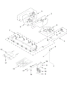 Manifold Parts parts for Whirlpool Range WFGS4530SS0 from AppliancePartsPros.com
