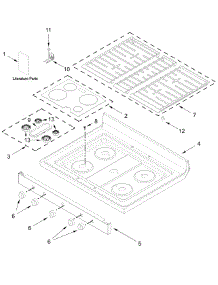 Cooktop Parts parts for Whirlpool Range WFGS4530SS0 from AppliancePartsPros.com