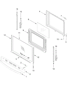 Door Parts parts for Whirlpool Range WFGS4530SS0 from AppliancePartsPros.com
