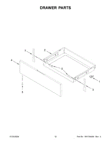 07 - Drawer Parts parts for Whirlpool Range WFGS5030RS0 from AppliancePartsPros.com