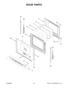 06 - Door Parts parts for Whirlpool Range WFGS5030RS0 from AppliancePartsPros.com