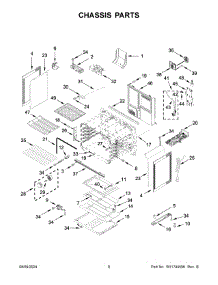 05 - Chassis Parts parts for Whirlpool Range WFGS7530RB0 from AppliancePartsPros.com