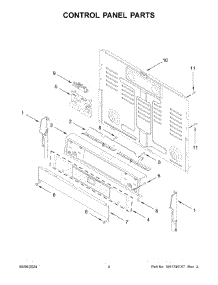 03 - Control Panel Parts parts for Whirlpool Range WFGS7530RV0 from AppliancePartsPros.com