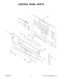 03 - Control Panel Parts parts for Whirlpool Range WFGS7530RW0 from AppliancePartsPros.com