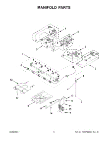 04 - Manifold Parts parts for Whirlpool Range WFGS7530RW0 from AppliancePartsPros.com