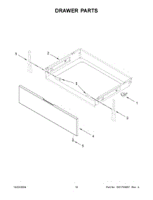 07 - Drawer Parts parts for Whirlpool Range WFGS7530RZ1 from AppliancePartsPros.com
