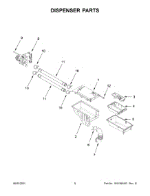 05 - Dispenser Parts parts for Whirlpool Washer WFW3090JW0 from AppliancePartsPros.com