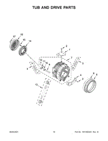 06 - Tub And Drive Parts parts for Whirlpool Washer WFW3090JW0 from AppliancePartsPros.com