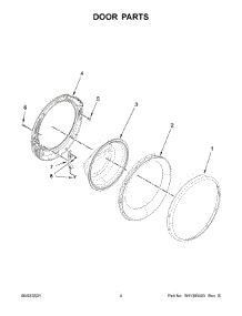03 - Door Parts parts for Whirlpool Washer WFW3090JW0 from AppliancePartsPros.com
