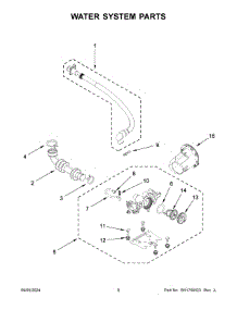 05 - Water System Parts parts for Whirlpool Washer WFW4720RW0 from AppliancePartsPros.com