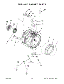 06 - Tub And Basket Parts parts for Whirlpool Washer WFW5720RU0 from AppliancePartsPros.com