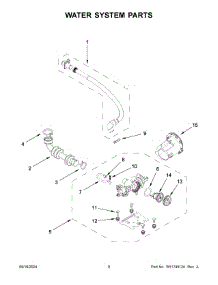 05 - Water System Parts parts for Whirlpool Washer WFW6720RW0 from AppliancePartsPros.com