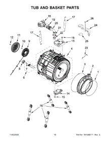 06 - Tub And Basket Parts parts for Whirlpool Washer WFW862CHC3 from AppliancePartsPros.com