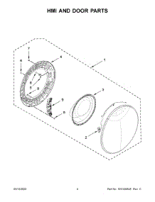 03 - Hmi And Door Parts parts for Whirlpool Washer WFW9620HBK2 from AppliancePartsPros.com