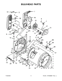 04 - Bulkhead Parts parts for Whirlpool Dryer WGD500RLW1 from AppliancePartsPros.com