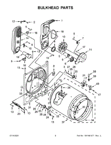 04 - Bulkhead Parts parts for Whirlpool Dryer WGD5010LW0 from AppliancePartsPros.com