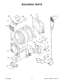 04 - Bulkhead Parts parts for Whirlpool Dryer WGD5220RW0 from AppliancePartsPros.com