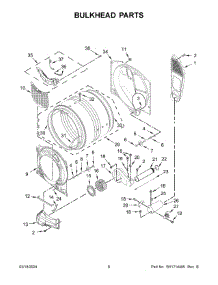 04 - Bulkhead Parts parts for Whirlpool Dryer WGD560LHW4 from AppliancePartsPros.com