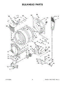 Bulkhead Parts parts for Whirlpool Dryer WGD6605MC1 from AppliancePartsPros.com