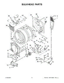 04 - Bulkhead Parts parts for Whirlpool Dryer WGD6620HW3 from AppliancePartsPros.com