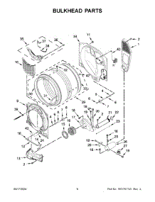 04 - Bulkhead Parts parts for Whirlpool Dryer WGD6720RR0 from AppliancePartsPros.com