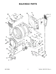 04 - Bulkhead Parts parts for Whirlpool Dryer WGD6720RW0 from AppliancePartsPros.com