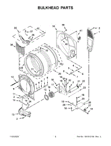 05 - Bulkhead Parts parts for Whirlpool Dryer WGD8620HW2 from AppliancePartsPros.com