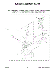 06 - Burner Assembly Parts parts for Whirlpool Laundry Center WGT4027HW2 from AppliancePartsPros.com