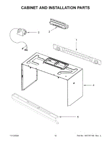 07 - Cabinet And Installation Parts parts for Whirlpool Microwave WMH31017HB09 from AppliancePartsPros.com