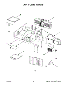 05 - Air Flow Parts parts for Whirlpool Microwave WMH31017HB10 from AppliancePartsPros.com