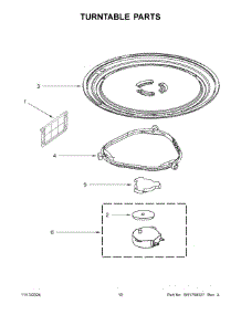 06 - Turntable Parts parts for Whirlpool Microwave WMH31017HB10 from AppliancePartsPros.com