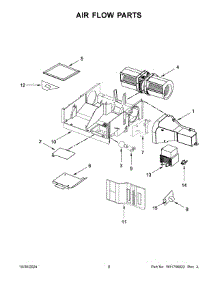 05 - Air Flow Parts parts for Whirlpool Microwave WMH31017HS11 from AppliancePartsPros.com