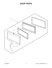 03 - Door Parts parts for Whirlpool Microwave WMH31017HS11 from AppliancePartsPros.com