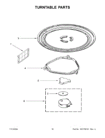 06 - Turntable Parts parts for Whirlpool Microwave WMH31017HS12 from AppliancePartsPros.com