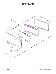 03 - Door Parts parts for Whirlpool Microwave WMH31017HS12 from AppliancePartsPros.com