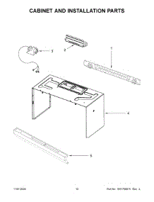 07 - Cabinet And Installation Parts parts for Whirlpool Microwave WMH31017HW10 from AppliancePartsPros.com