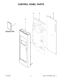 02 - Control Panel Parts parts for Whirlpool Microwave WMH31017HW10 from AppliancePartsPros.com