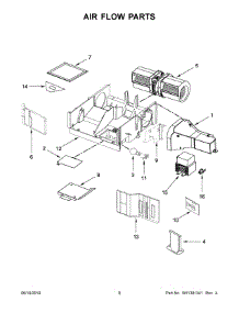 05 - Air Flow Parts parts for Whirlpool Microwave WMH31017HZ3 from AppliancePartsPros.com