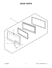 03 - Door Parts parts for Whirlpool Microwave WMH32519HB08 from AppliancePartsPros.com