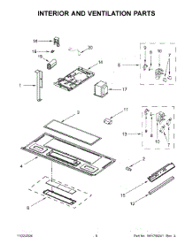 04 - Interior And Ventilation Parts parts for Whirlpool Microwave WMH32519HB10 from AppliancePartsPros.com