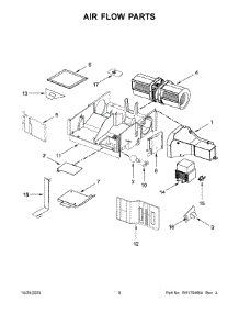 05 - Air Flow Parts parts for Whirlpool Microwave WMH32519HW09 from AppliancePartsPros.com
