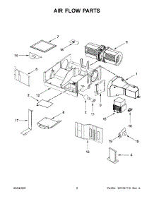 05 - Air Flow Parts parts for Whirlpool Microwave WMH32519HW5 from AppliancePartsPros.com