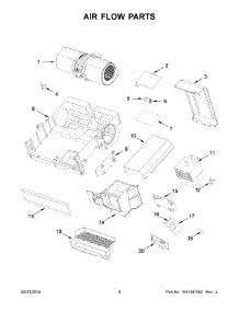 05 - Air Flow Parts parts for Whirlpool Microwave WMH54521JV0 from AppliancePartsPros.com