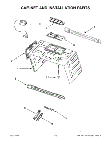 07 - Cabinet And Installation Parts parts for Whirlpool Microwave WMHA9019HN2 from AppliancePartsPros.com