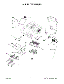 05 - Air Flow Parts parts for Whirlpool Microwave WMHA9019HN2 from AppliancePartsPros.com