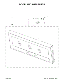 03 - Door And Wifi Parts parts for Whirlpool Microwave WMHA9019HN2 from AppliancePartsPros.com