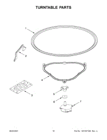06 - Turntable Parts parts for Whirlpool Microwave WML35011KB01 from AppliancePartsPros.com