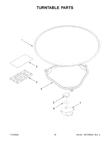 06 - Turntable Parts parts for Whirlpool Microwave WML55011HW08 from AppliancePartsPros.com